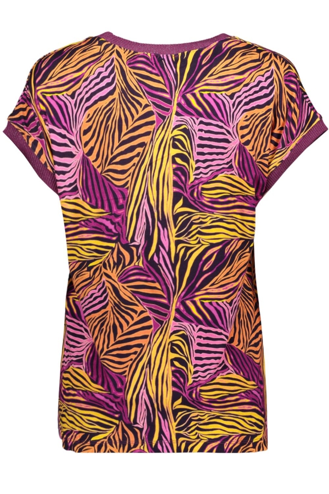 SARAH T SHIRT MET GRAFISCHE PRINT 32403 60 Pr.15 Dark Purple combi